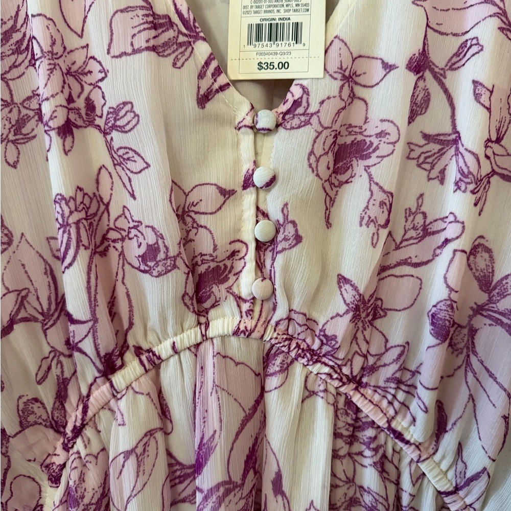 A New Day Pink Floral Dress - Picture 5 of 7